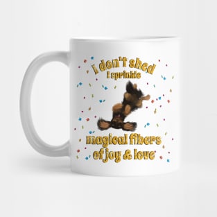 I don't shed, Black and Tan Cavalier King Charles Spaniel Mug